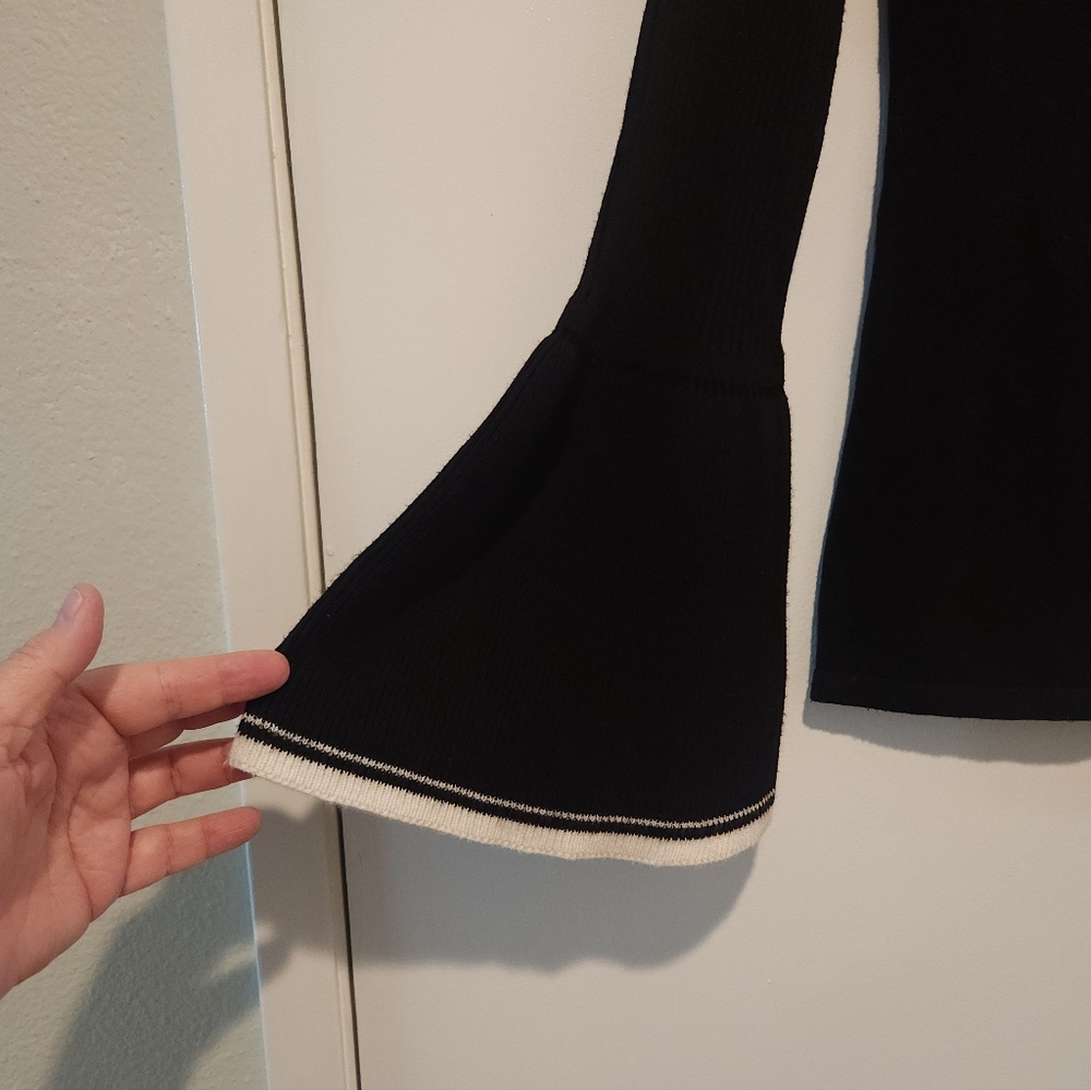 Black and White Women's Sweater - Picture 2 of 5